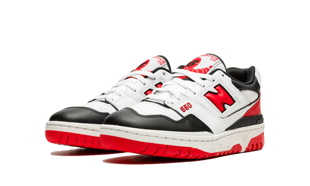 NB 550 - White Red Black