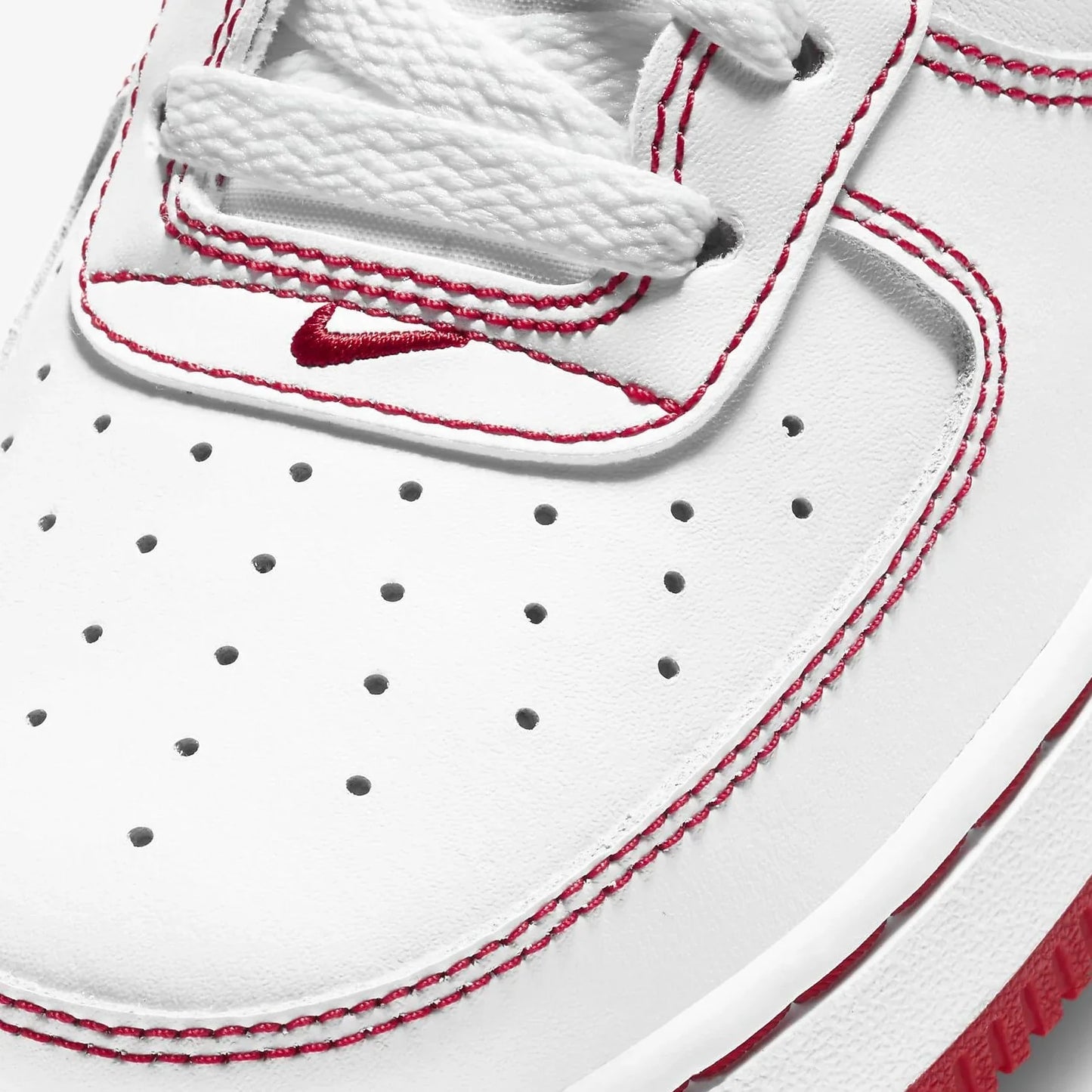 Air Force 1 - Contrast Stitch White/University Red