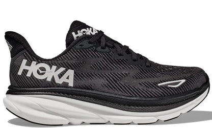 HOKA Clifton 9 - Black/ White