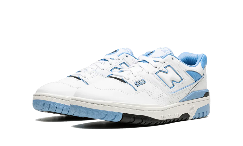 NB 550 - UNC White University Blue
