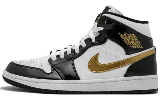 Air Jordan 1 - Black Gold Patent Leather