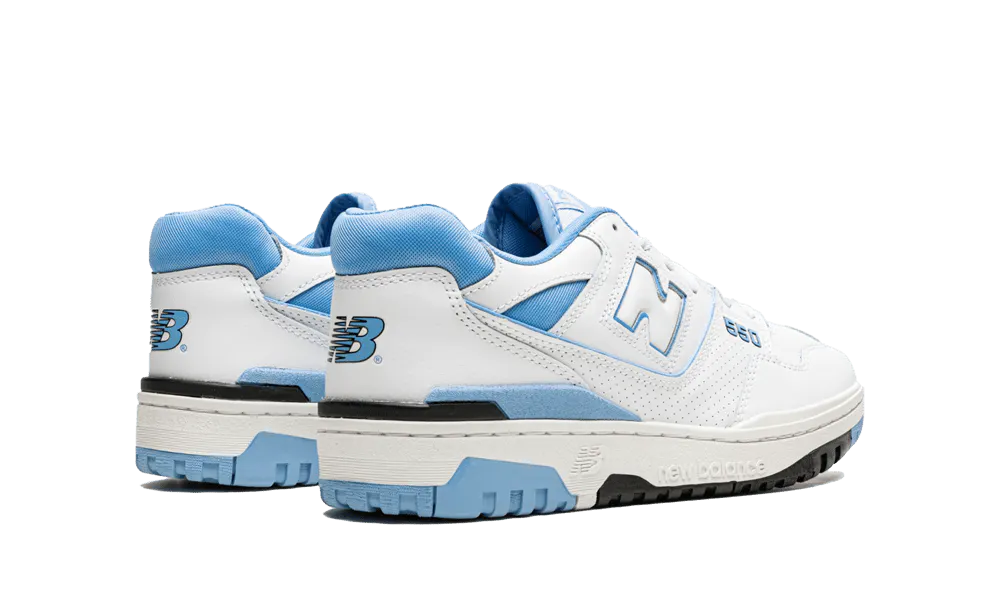 NB 550 - UNC White University Blue