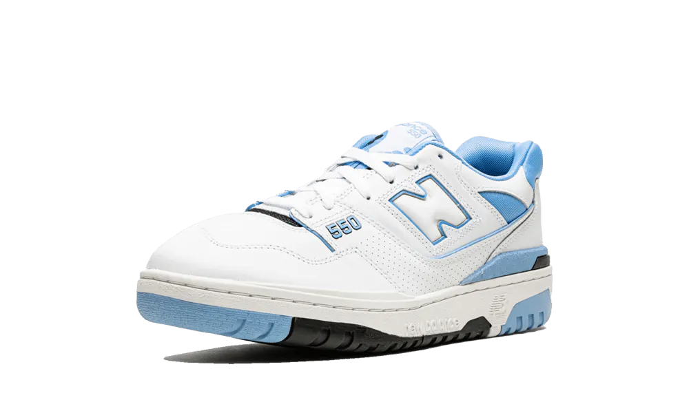 NB 550 - UNC White University Blue
