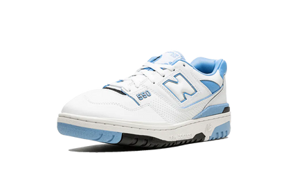 NB 550 - UNC White University Blue
