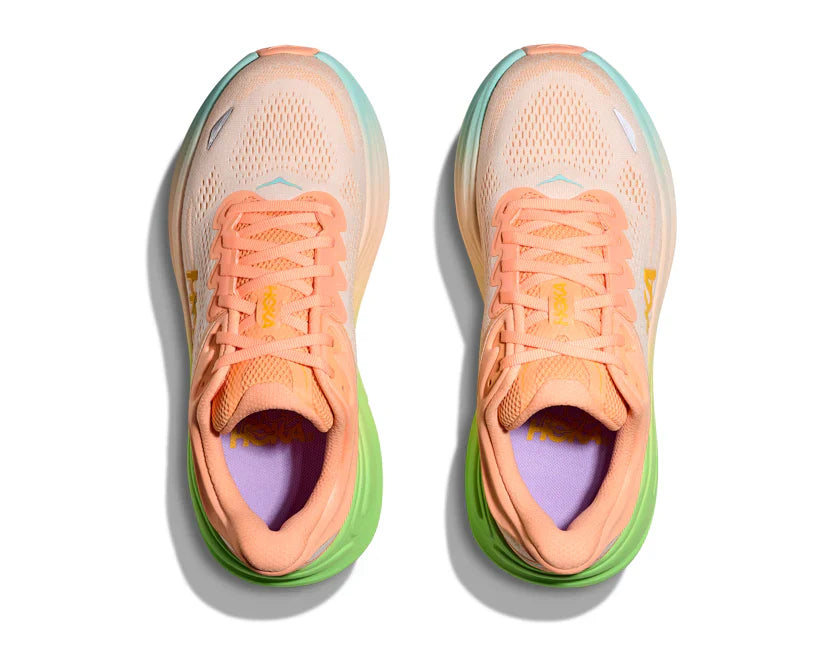 HOKA Bondi 9 - Frost / Pale Tangerine