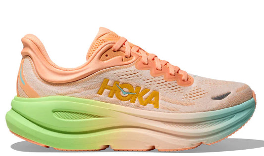 HOKA Bondi 9 - Frost / Pale Tangerine