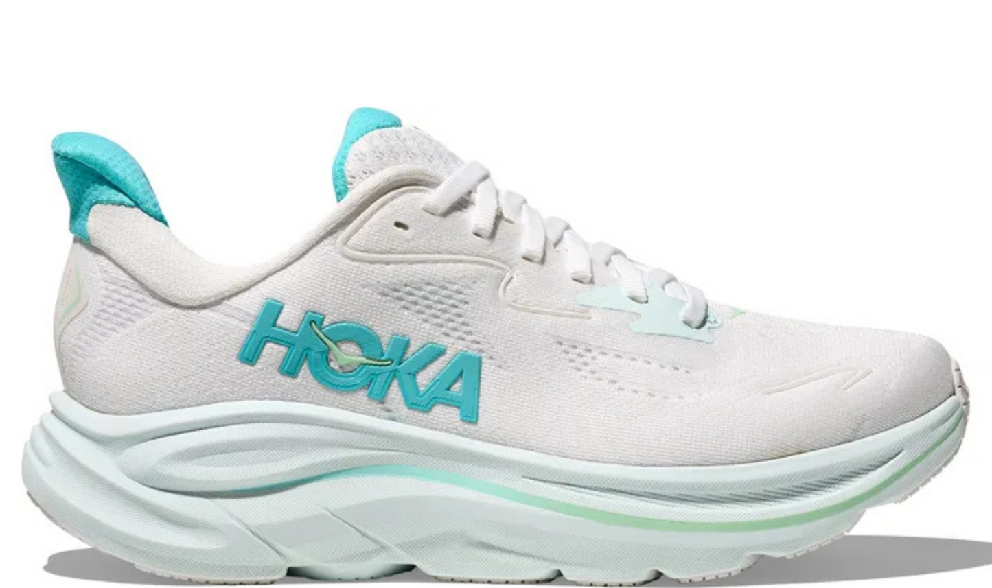 HOKA Clifton 10 - White/Cielo Blue