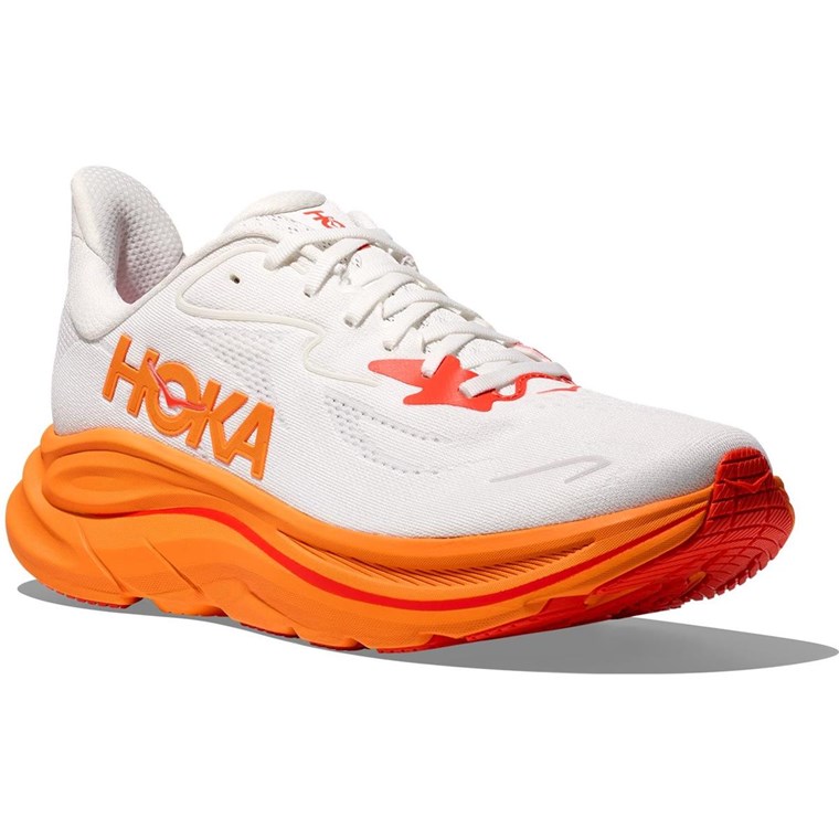 HOKA Clifton 10 - Frost/Orange Zest