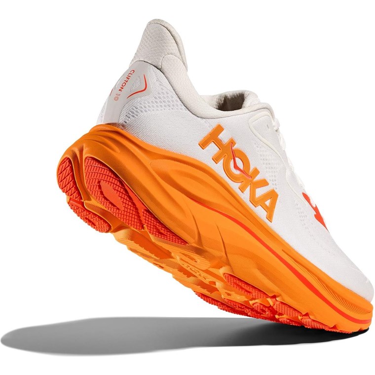 HOKA Clifton 10 - Frost/Orange Zest