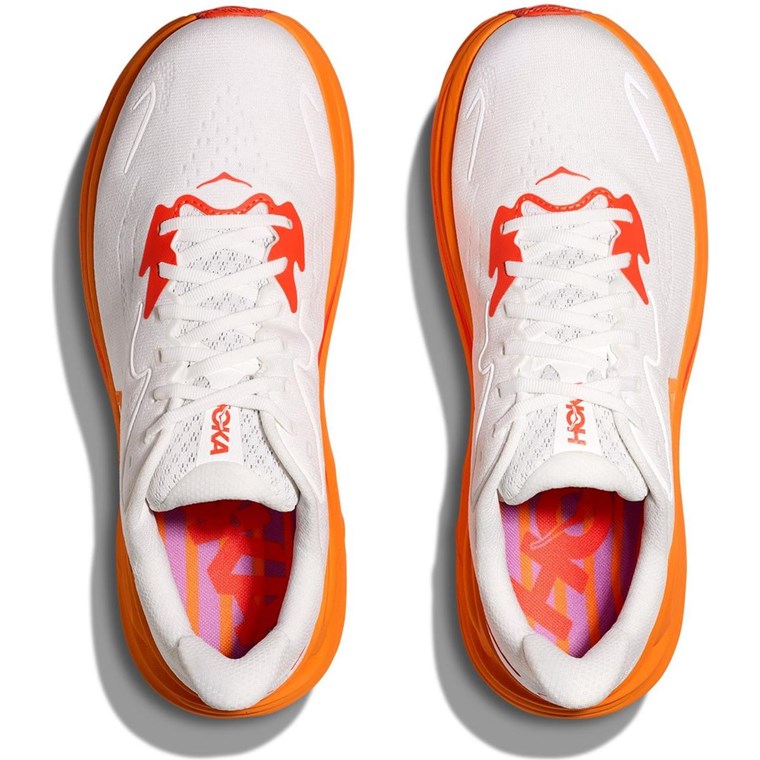 HOKA Clifton 10 - Frost/Orange Zest